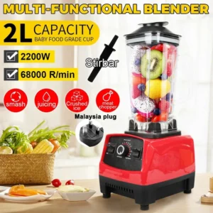 2L 4500W Professional Smart Timer Preprogramed Blender Mixer BPA Free Juicer Food Processor Ice Smoothies Crusher