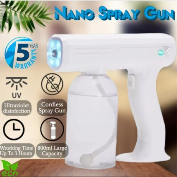 Nano Atomizer Spray Gun sanitizer Wireless Handheld Mist Disinfectant Portable Food Safe Darce Sanitizer