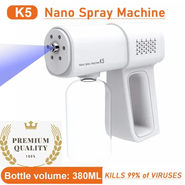 800ml Spray Gun Wireless sanitizer spray machine Disinfection Sprayer Nano Blue Ray Atomizer Fogging