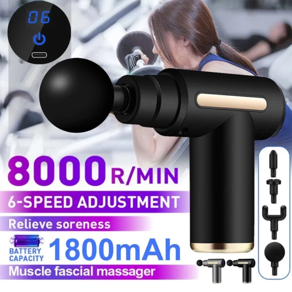 Mini Muscle Massage Gun Compact and Silent Portable Muscle Relaxation Vibration Massage Fitness Device