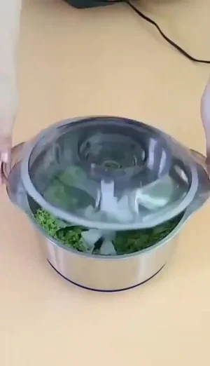 5L Meat Grinder Home Stainless Steel Automatic Blender Mincer Food Chopper Processor