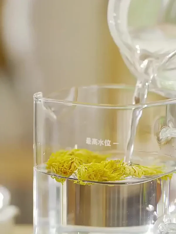 1000Ml Health Pot Multifunctional Home Glass Health Pot Office Stew Boil Integrated Tea Pot Constant Temperature Kettle