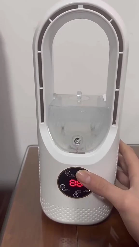 Bladeless SprayMist Fan Mini ChargerRechargeable Fan Pelembaban Portable SmallMini Air Conditioner Fan Led LampLight