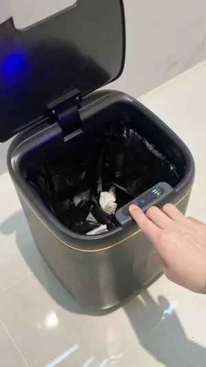 20L Intelligent Trash Can Automatic Sensor Dustbin Smart Sensor Electric Waste Bin Home Rubbish Can For Kitchen Bathroom