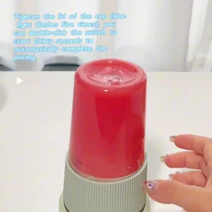 450ML Electric Fruit Juicer Portable Wireless Blender Juice Mixer  Cup With Straw With 6Blade USB Charging