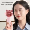Mini fan handheld USB small desktop high wind student mute outdoor portable fan