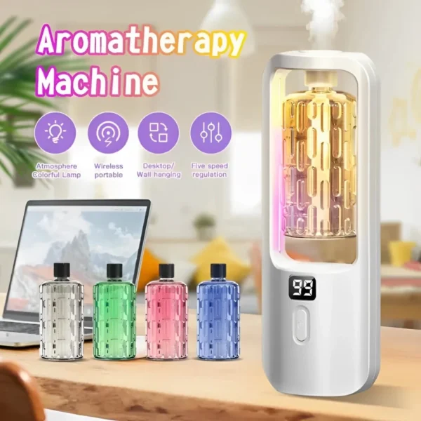 Automatic Aroma Essential Oil Diffuser Bedroom Rechargeable Toilet Aroma Diffuser Fragrance Machine Air Humidifier
