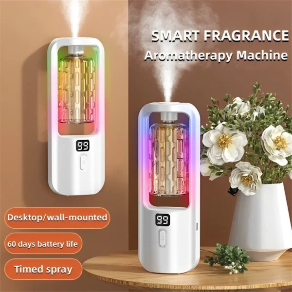 Automatic Aroma Essential Oil Diffuser Bedroom Rechargeable Toilet Aroma Diffuser Fragrance Machine Air Humidifier