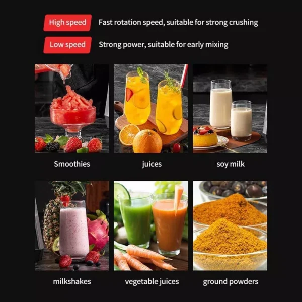 2L Heavy Duty Blender Blender 9500w Mixer Juicer Food Processor Ice Smoothie