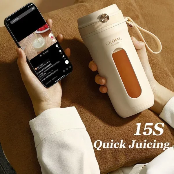 Mini Juicer 400ML Portable USB Glass Blender Outdoor travel Multifunctional Fruit Ice Blender Bottle Crusher