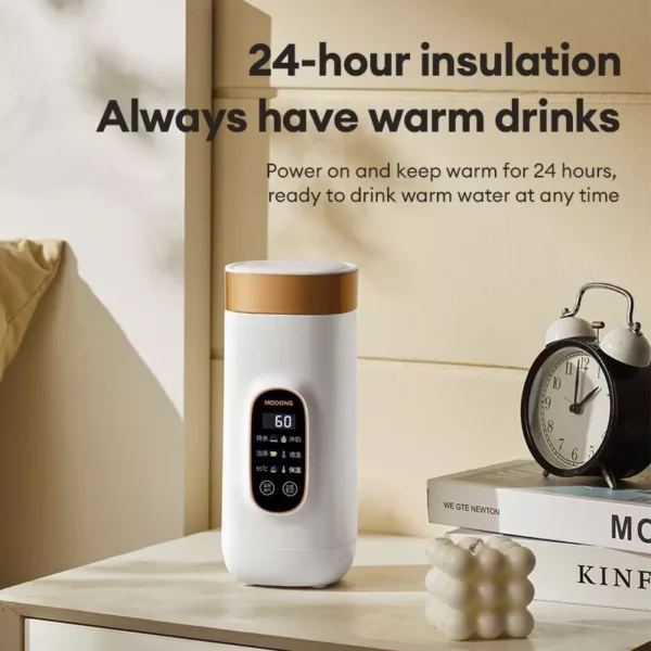 650Ml Cup Hot Water Electric 316 Kettle Stainless Steel Kettle Travel Portable Thermos Cup Kettle Electric