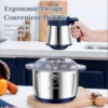 5L Meat Grinder Home Stainless Steel Automatic Blender Mincer Food Chopper Processor