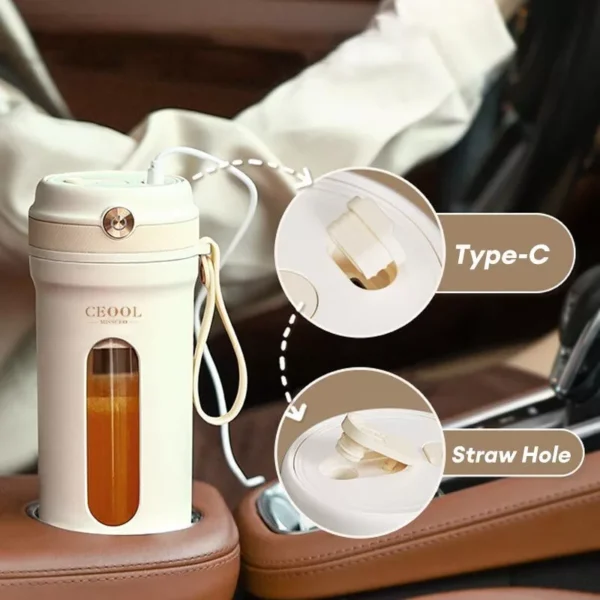 Mini Juicer 400ML Portable USB Glass Blender Outdoor travel Multifunctional Fruit Ice Blender Bottle Crusher