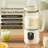 1200ml Mini Soya Bean Milk Machine Juicer Home Blender Machine Breaking Grinding Wall Glass Multifunctional