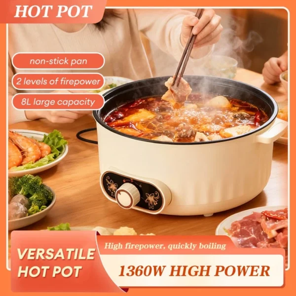 my-11134207-820l7-mi5c5f8nsg7541.webp 8L Large Capacity Electric Hot Pot Household Nonstick Pot Multi Cooker Pot
