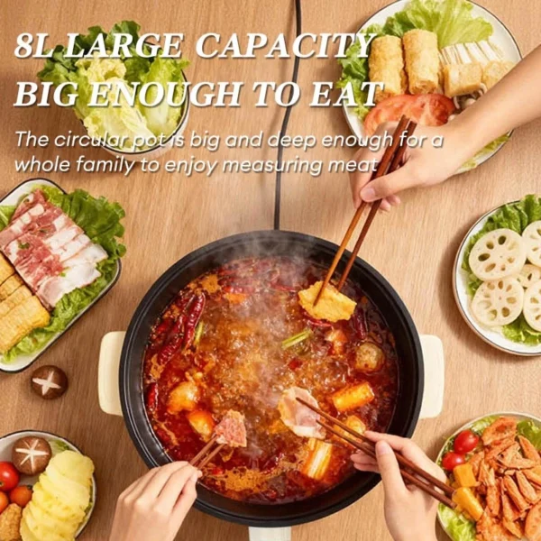 my-11134207-820l7-mi5c5f8ujgg297.webp 8L Large Capacity Electric Hot Pot Household Nonstick Pot Multi Cooker Pot