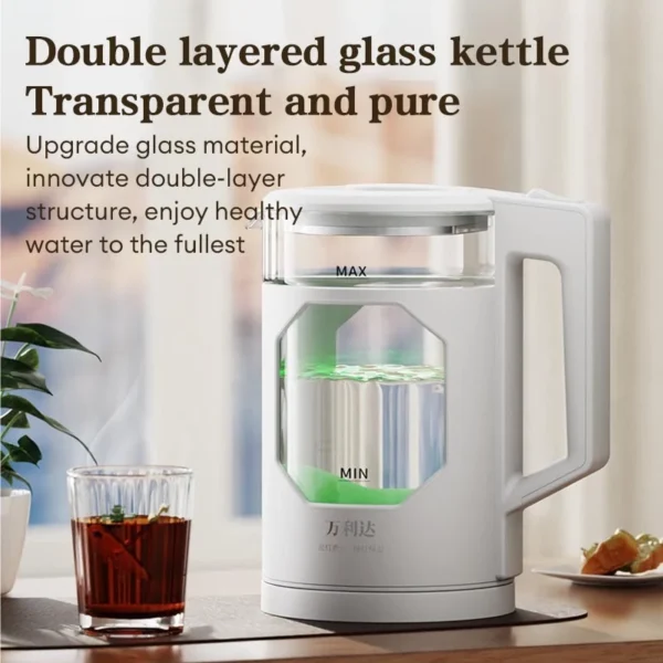 Electric Kettle 316 Stainless Steel 1500W Fast Boil Heater Jug Electric Kettle