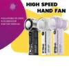 X05 100 Level Handheld Fan Portable Mini Fan Digital Display Rechargeable With Icy Strong Wind Fan