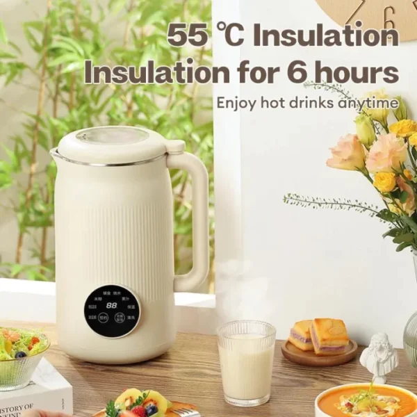 1200ML Mini Soybean Milk Maker Machine Household Filtration Blender Portable Multifunction Wall Breaker Machine