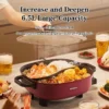 Electric Hot Pot Household Multifunctional Mini High Power Stirring Fry Pot Double Flavor Hot Pot