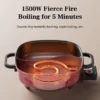 Electric Hot Pot Household Multifunctional Mini High Power Stirring Fry Pot Double Flavor Hot Pot