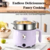 Electric Cooker NonStick Mini Rice Cooker For Steamer Frying Pan Multifunction Protable Cooker